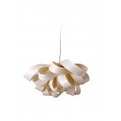 LÁMPARA COLGANTE MADERA 76CM BLANCA