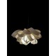 LÁMPARA COLGANTE MADERA 76CM BLANCA