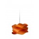 LÁMPARA COLGANTE MADERA 46CM NARANJA