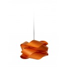 LÁMPARA COLGANTE MADERA 46CM NARANJA