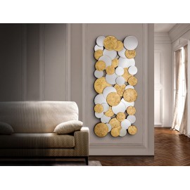 ESPEJO CIRCULOS PAN DE ORO DE 140X60CM