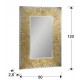 ESPEJO PAN DE ORO 120X80CM