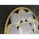 ESPEJO 120CM DIAM GRECA PAN DE ORO