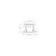 PERFIL LED EMPOTRAR ALUMINIO ANCHO 2.45CM