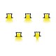 PERFIL LED EMPOTRAR ALUMINIO ANCHO 2.45CM