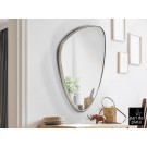 ESPEJO TRIANGULAR PLATA 84X55 CM