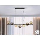 LAMPARA DE TECHO LINEAL 120CM NEGRO/LATON