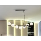 LAMPARA DE TECHO LINEAL 120CM NEGRO MATE