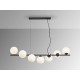 LAMPARA DE TECHO LINEAL 120CM NEGRO MATE