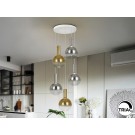 LÁMPARA DE TECHO 5 LUCES TULIPAS