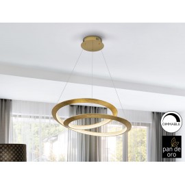 LÁMPARA DE TECHO DIAM 60CM PAN DE ORO