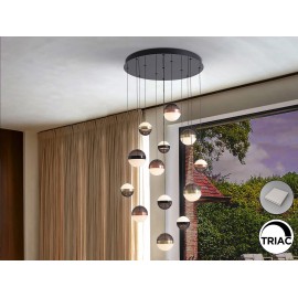 LÁMPARA DE TECHO LED ORBES 13 LUCES