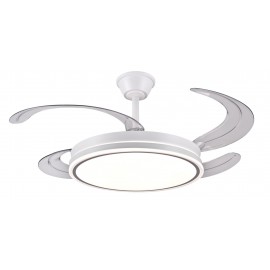 VENTILADOR DE TECHO RETRACTIL BLANCO