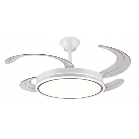 VENTILADOR DE TECHO RETRACTIL BLANCO