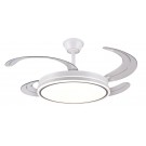 VENTILADOR DE TECHO RETRACTIL BLANCO