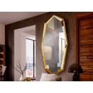 ESPEJO POLIÉDRICO  ACERO BRILLO DORADO 180X90
