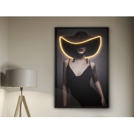 CUADRO LUZ LED MUJER PAMELA