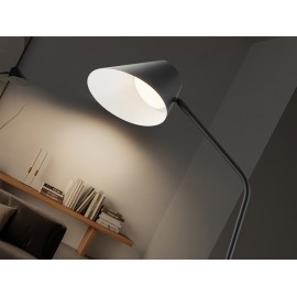 LÁMPARA DE PIE TÁCTIL, DIMABLE Y CON MANDO 1 LUZ NEGRO