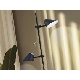LÁMPARA DE PIE TÁCTIL, DIMABLE Y CON MANDO 1 LUCES NEGRO