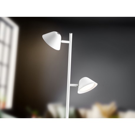 LÁMPARA DE PIE TÁCTIL, DIMABLE Y CON MANDO 2 LUCES BLANCO