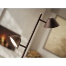 LÁMPARA DE PIE TÁCTIL, DIMABLE Y CON MANDO 2 LUCES BRONCE OSCURO