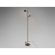 LÁMPARA DE PIE TÁCTIL, DIMABLE Y CON MANDO 2 LUCES BRONCE OSCURO