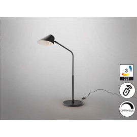 LÁMPARA SOBREMESA TÁCTIL, DIMABLE Y CON MANDO 1 LUZ NEGRO