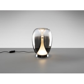 LÁMPARA DE SOBREMESA LED SMOKE DEGRADADO CROMO