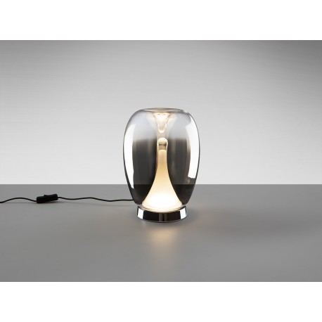 LÁMPARA DE SOBREMESA LED SMOKE DEGRADADO CROMO
