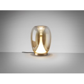 LÁMPARA DE SOBREMESA LED AMBAR DEGRADADO DORADO