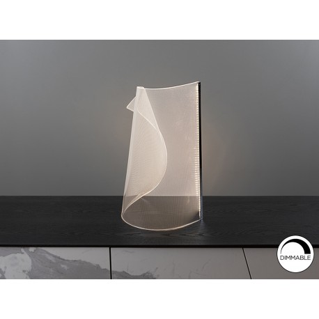 LÁMPARA DE SOBREMESA LED DIMABLE METACRILATO CROMO