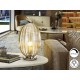 LÁMPARA DE SOBREMESA LED COÑAC CROMO