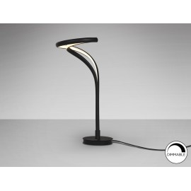 LÁMPARA DE SOBREMESA ALUMINIO NEGRO LED DIMABLE