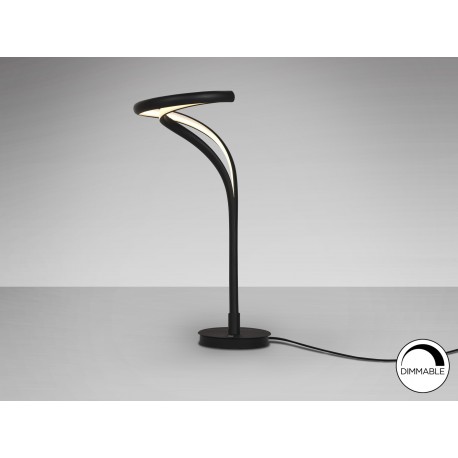LÁMPARA DE SOBREMESA ALUMINIO NEGRO LED DIMABLE