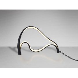 LÁMPARA DE SOBREMESA ALUMINIO NEGRO LED