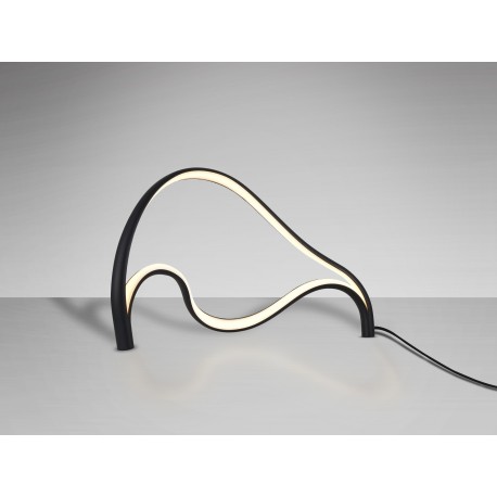 LÁMPARA DE SOBREMESA ALUMINIO NEGRO LED