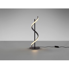 LÁMPARA DE SOBREMESA ESPIRAL NEGRO LED