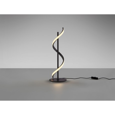 LÁMPARA DE SOBREMESA ESPIRAL NEGRO LED