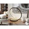 LÁMPARA DE SOBREMESA ALUMINIO NEGRO LED DIMABLE