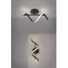 LÁMPARA ESPIRAL NEGRO LED