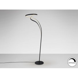 LÁMPARA DE PIE NEGRO DIMABLE LED