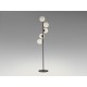 LÁMPARA DE PIE 5 LUCES NEGRO OPAL LED