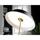 LÁMPARA DE PIE INCLINABLE NEGRO ORO LED