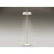 LÁMPARA DE PIE INCLINABLE BLANCO PLATA LED