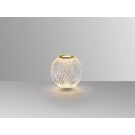 LÁMPARA DE MESA LED RECARGABLE USB CRISTAL TALLADO
