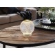 LÁMPARA DE MESA LED RECARGABLE USB CRISTAL TALLADO