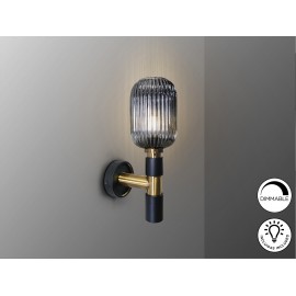 APLIQUE PARED DIMABLE NEGRO  LATON