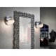 APLIQUE PARED LED CROMO ESFÉRICO