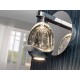 APLIQUE PARED LED CROMO CRISTAL GOTA