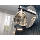 APLIQUE PARED LED CROMO CRISTAL GOTA